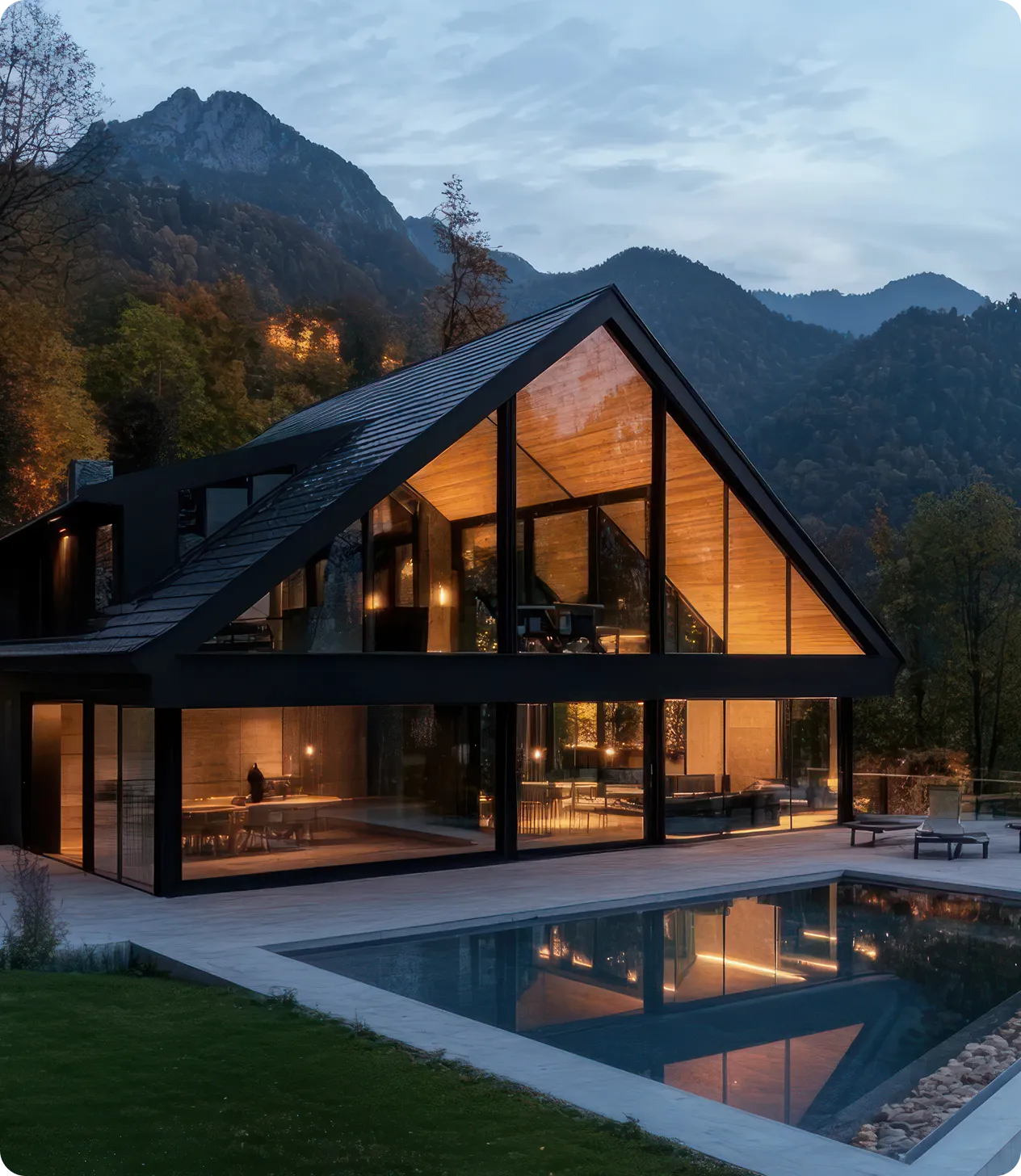 Mountain retreat house