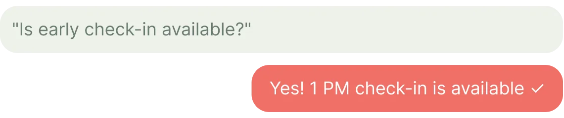 AI Messaging interface